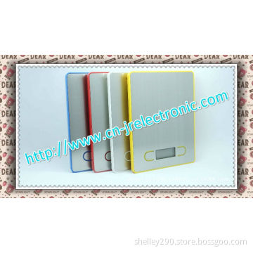 High Quality Super Slim 14*14cm Platform Kitchen Scale (kf-05)